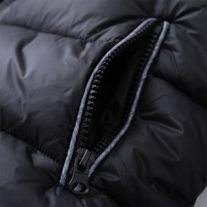 Custom High Quality Men's Stand Collar Puffer <b>Jacket</b> Hood Winter Outdoor Activities <b>Waterproof</b> Breathable Reversible Thick - Product Image 5