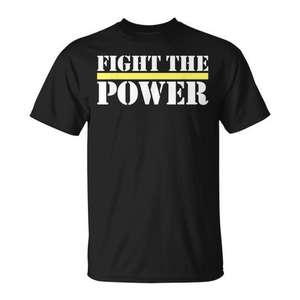 T-shirt avec citation de motivation « Fight The Power Empowerment » - Product Image 1
