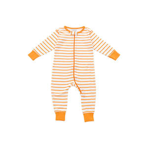 Conjunto de Ropa Elegante con Mono Largo a Rayas Naranja Marsella - Product Image 1