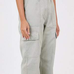 Women's Custom Design Casual Streetwear High Waist <b>Trousers</b> with Side Pockets Lightweight Windproof Cargo Pants for <b>Summer</b> - Product Image 5