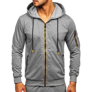 Ensemble pantalon de survêtement et sweat à capuche pour hommes avec logo de haute qualité Ensemble pantalon de survêtement en coton et sweat à capuche zippé - Product Image 6