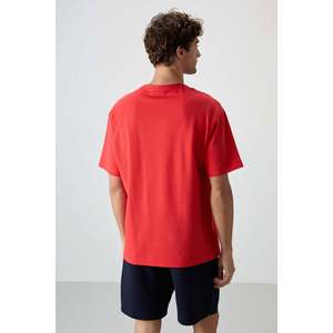 เสื้อยืดผู้ชายพิมพ์ลาย Fiesta Cotton ผ้าหนา เนื้อสัมผัสพิเศษ ทรงโอเวอร์ไซส์ - 88372 - Fiesta - Product Image 5