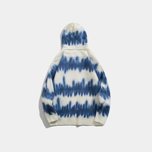 2025 Best Sellers Oversize <b>Wool</b> Custom MenHoodie Unisex <b>Tie</b> Dyed Hoodies for Women Pullover Hoodie OEM Service - Product Image 3