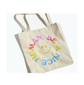 Gamme exclusive de sacs fourre-tout en toile de coton réutilisables et écologiques, design moderne et à motifs personnalisés, épicerie de supermarché de qualité supérieure - Product Image 1