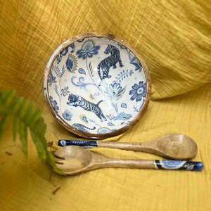 ชุดชามพร้อมช้อนสำหรับใช้ในบ้านและงานปาร์ตี้ชุดถ้วยน้ำจิ้มไอศครีมขนาดใหญ่2ชิ้นจากงานฝีมือ HF - Product Image 1