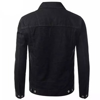 Nouveau Style Jean veste pour hommes Denim Boxy à manches longues blanc Vintage lavage pleine fermeture éclair nous mâle Vintage denim hommes veste