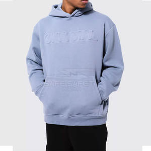Factory Made Cheap Price Embossed Hoodie Hot Sale New Design <b>Winter</b> Warm Men Embossed Hoodie - Product Image 3