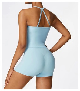 Camisetas sin mangas de Yoga con patrón sólido ligero, Jersey transpirable de secado rápido, ropa interior con cuentas para correr al aire libre de verano de talla grande - Product Image 6