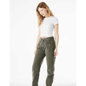 Bella + Canvas Mujer Micro Rib Baby Tee Slim Fit Crop Camisetas - Product Image 1