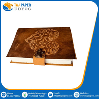 Diario de cuero de viaje antiguo A4 más vendido, planificador en espiral hecho a mano, cubierta de papel, proveedor indio para oficina escolar