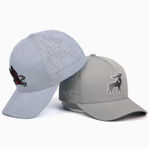 5 Panel <b>Flat</b> Brim Golf Cap Custom Logo Quick Dry Waterproof Laser Cut Ventilation Stretch Fabric Plain Sport <b>Hat</b> Unisex Gorras - Product Image 3