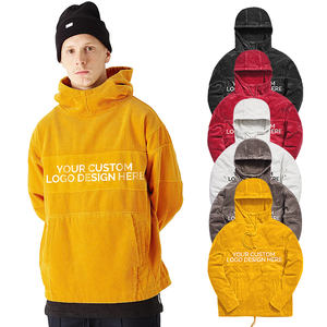 Sudaderas con capucha de talla grande para hombre 100% algodón Sudadera con capucha en blanco Impresión personalizada Logotipo de su marca Sudadera con capucha de gran tamaño de lana - Product Image 1