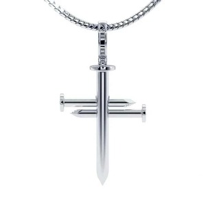 Pendentif croix en diamant de laboratoire personnalisé en argent sterling 925 bijoux religieux uniques pour hommes collier à breloques de style hip hop cadeau - Product Image 2