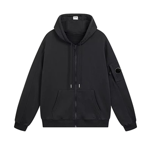 Sweat à Capuche Zippé en Molleton pour Homme de Haute Qualité 100% Coton Oversize Épais Hiver Streetwear Épaules Tombantes Personnalisable - Product Image 4
