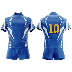 Nueva Camiseta de Rugby de Moda Hip Hop Personalizada para Hombre y Mujer Antibacteriana de Alta Calidad 100% Poliéster Uniformes de Liga - Product Image 5
