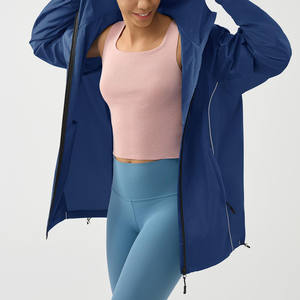 Randonnée en plein air pour femmes matelassé respirant toile coupe-vent multi-poches vestes zippées taille régulière Offre Spéciale - Product Image 3