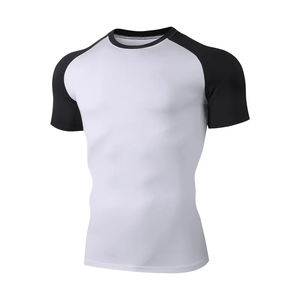 Camiseta de gimnasio de compresión de calidad superior 2025 para hombre, camisetas de entrenamiento de secado rápido con logotipo personalizado, ropa deportiva al por mayor - Product Image 1