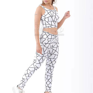 Conjunto de Yoga para mujer de etiqueta privada de alta calidad, conjunto de Yoga personalizado de algodón para mujer, hecho en Pakistán - Product Image 4