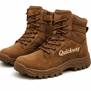 <b>Men</b> Outdoor Tactical <b>Shoes</b> Waterproof Durable Style Footwear Lightweight Breathable Boots for Hiking Training and Work - Product Image 1