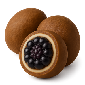 Chocolate Coated Salty Frozen Blackberries 150gr Cup 100% Natural Vegan Milk Chocolate Healthy <b>Snack</b> <b>Box</b> Cold Chain - Product Image 4