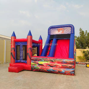 야외용 스파이더맨 에어바운스 콤보 웹 패턴 점퍼 슬라이드 (어린이용) - Product Image 6