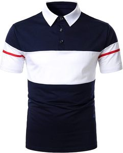 เสื้อยืดสำหรับผู้ชายเสื้อโปโลแห้งเร็วระบายอากาศได้ดีผ้าคอตตอนโพลีเอสเตอร์ธรรมดางานกอล์ฟงานปักลายสีพื้นขนาดสำหรับผู้ชาย - Product Image 4