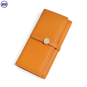 Billeteras de cuero con doble cremallera para mujer y niña, carteras hechas a medida con tu propio diseño, Color negro, alta calidad - Product Image 6