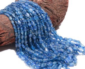 Natural Kyanite Smooth Oval Beads 4x6-6x8mm Loose Gemstone Strands for Jewelry Making Wholesale <b>Crystal</b> <b>Healing</b> Gemstone Bulk - Product Image 2