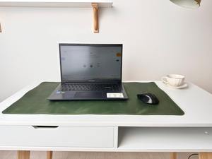 Tapete de Escritorio de Cuero Genuino Hecho a Mano, Resistente, a Prueba de Olores, Premium, para Oficina, Superficie Antideslizante y Duradera para Trabajar - Product Image 2