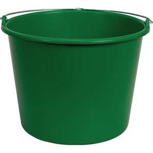 GRIPLINE L 12L Grey <b>Plastic</b> Construction <b>Bucket</b> - Product Image 1