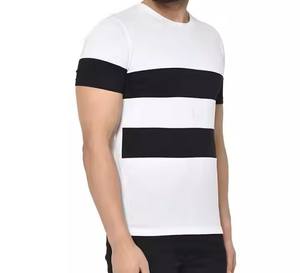 Nouvelle conception hommes goutte épaule durable doux anti-rétrécissement T-shirt pour hommes avec prix de gros de couleur personnalisée pour les hommes - Product Image 3