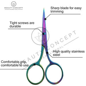 Vente chaude Ciseaux À Cuticules Lame Incurvée Outil À Ongles avec Propre Logo Fabriqué par Beauty Concept International Durable Ciseaux Pas Cher - Product Image 2