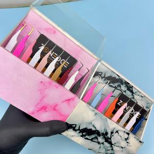 Las mejores pinzas para pestañas de calidad Pestañas de volumen de alta calidad Etiqueta privada Volumen de 90 grados Todos los colores disponibles - Product Image 1