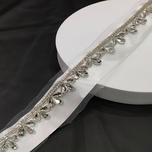 Elegant Handmade Lace <b>Trim</b> for Sarees Dresses & Dupattas an Exquisite Decorative Border - Product Image 1