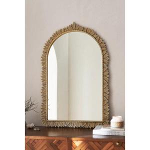 Ornate Antique Brass <b>Mirror</b> Frame with Luxury Detailing and Timeless Design Work for <b>Vintage</b>-themed Living Rooms - Product Image 2
