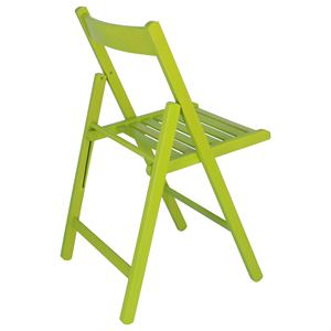 Sedia da Giardino WELL HOME BAS in Legno di Faggio con Finitura Verde 43x47x79 cm - Product Image 6