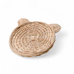 Eco Friendly Bohemian Style Handmade Rattan <b>Coaster</b> Made From Natural Fiber for Home and Dining <b>Table</b> Made in Vietnam - Product Image 1