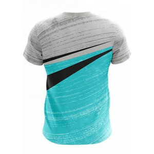 Camisetas de sublimación de tacto suave con impresión completa personalizada Material de poliéster 100% de secado rápido para deportes de gimnasio correr y soporte OEM - Product Image 2