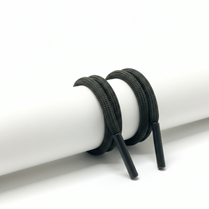 Cordon tressé ciré personnalisé Shengqier avec embouts en caoutchouc colorés |   100% polyester, luxe, écologique, diamètre 5 mm, longueur 90-180 cm - Product Image 2