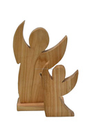Ange de protection en bois cadeau de naissance pour bébé fille cadeau de baptême et une fille avec une colombe est une belle idée pour la naissance d'une fille