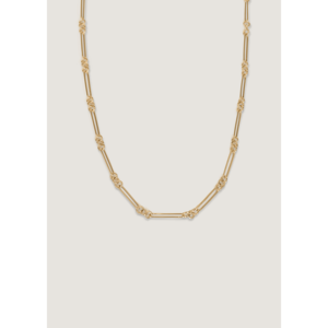Collier à maillons mixtes géométriques et tendance, plaqué rhodium, en alliage de zinc et laiton, avec zircon diamanté, styles chaîne serpent et chaîne corde - Product Image 1