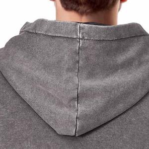 Sudaderas con capucha de algodón 100% de alta calidad para hombres, prendas de vestir exteriores básicas bordadas, amigables con el invierno a la venta - Product Image 5