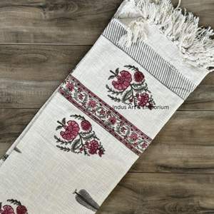 Jeté en coton imprimé couleur rouge et blanc décor à la maison jeté en gros pour salon décor canapé décor canapé jeté - Product Image 2