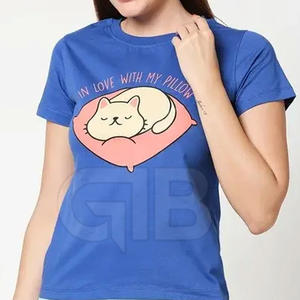 T-shirt pour femmes de taille personnalisée T-Shirt pour femmes de meilleure qualité T-shirts pour femmes de couleur unie T-shirts pour femmes sur mesure - Product Image 1