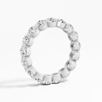 Anillo de Boda de Lujo al por Mayor, Chapado en Oro de 14K y 18K con Rodio, Corte Brillante, 2.76 Ct, Diamante Cultivado en Laboratorio VVS-VS, Banda de Eternidad, Moderno
