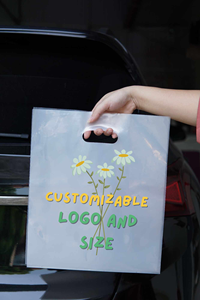 Vietnam Manufacturer's Custom PE Waterproof Moisture Proof Die Cut Handle Shopping Bags Gravure Printing ISO 9001 Certified - Product Image 2