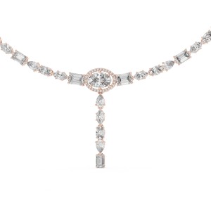 Collier Pendentif en Moissanite Taille Poire, Marquise et Émeraude Ovale, en Argent Sterling 925, Bijoux Fins pour Mariage et Cérémonie, Pierre Précieuse Élégante - Product Image 1