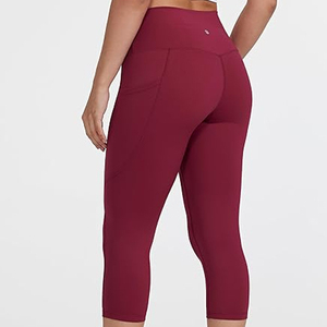 Fitness Mujer Legging corto Transpirable Nuevo estilo Color sólido Fitness Fibra de bambú Tallas grandes Leggings de mujer de Pakistán - Product Image 2