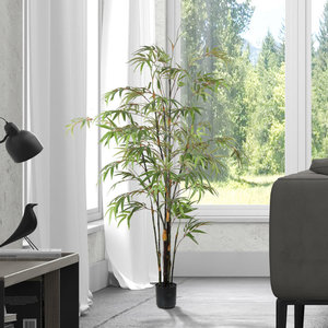 Árbol artificial personalizable de plástico con diseño de bambú para bodas, Navidad, Año Nuevo y San Valentín, uso decorativo - Product Image 1