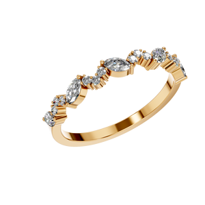 Alliance d'éternité en argent sterling 925 avec baguette VVS ronde Moissanite conception OEM personnalisée originale pour les femmes pour les fiançailles - Product Image 6